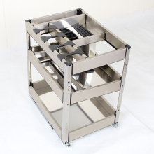 stainless steel kitchen storage rack for cabinet